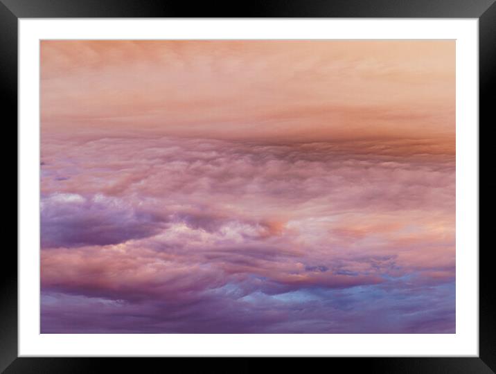 Pinkish clouds Framed Mounted Print by Rory Hailes