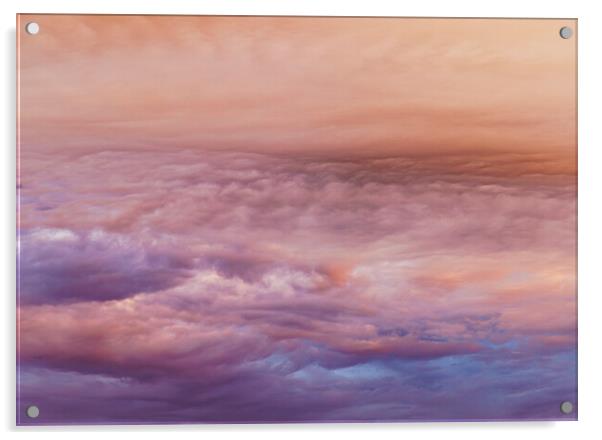 Pinkish clouds Acrylic by Rory Hailes