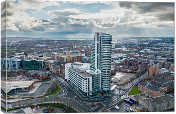 Bridgewater Place Leeds Canvas Print by Apollo Aerial Photography