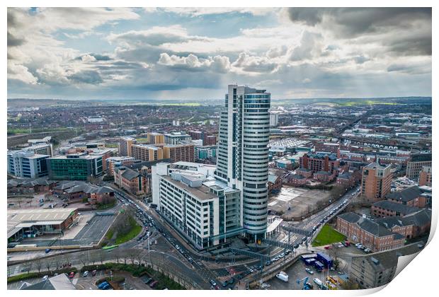 Bridgewater Place Leeds Print by Apollo Aerial Photography