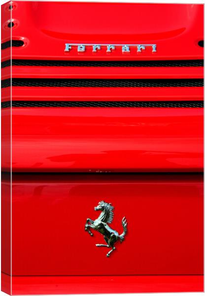 Ferrari Sports Car Prancing Horse Canvas Print by Andy Evans Photos