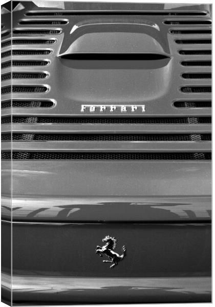 Ferrari Sports Car Prancing Horse Canvas Print by Andy Evans Photos