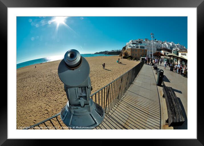 Tourist View in Praia dos Pescadores - Albufeira  Framed Mounted Print by Angelo DeVal