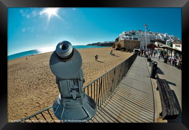 Tourist View in Praia dos Pescadores - Albufeira  Framed Print by Angelo DeVal