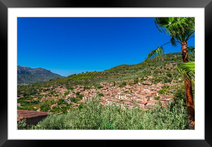 View of the old rustic village of Fornalutx Framed Mounted Print by Alex Winter