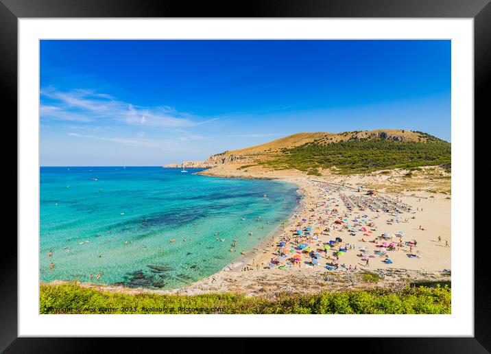 Cala Mesquida beach Majorca Framed Mounted Print by Alex Winter