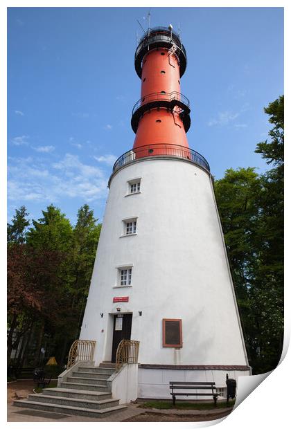Rozewie Lighthouse in Poland Print by Artur Bogacki