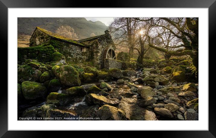 Old Mill Framed Mounted Print by nick coombs