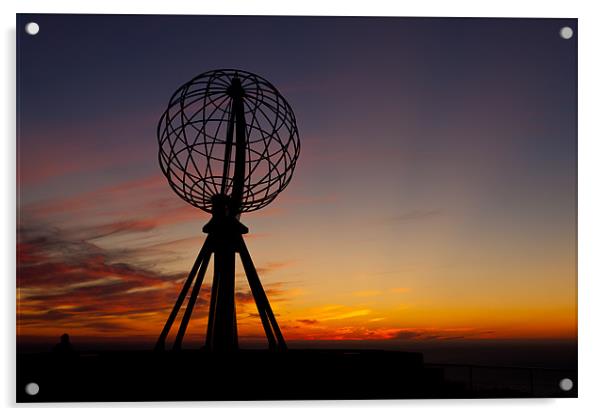 Sunset at the north cape Acrylic by Thomas Schaeffer