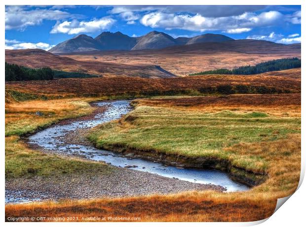 An Teallach Mountain Massif West Highland Scotland Late Autumn Splendour Print by OBT imaging