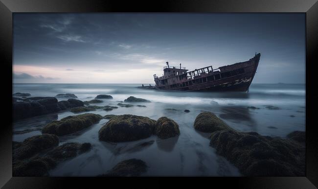 Shipwreck Framed Print by Bahadir Yeniceri