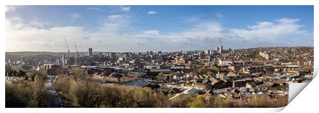 Sheffield Cityscape Panorama Print by Apollo Aerial Photography