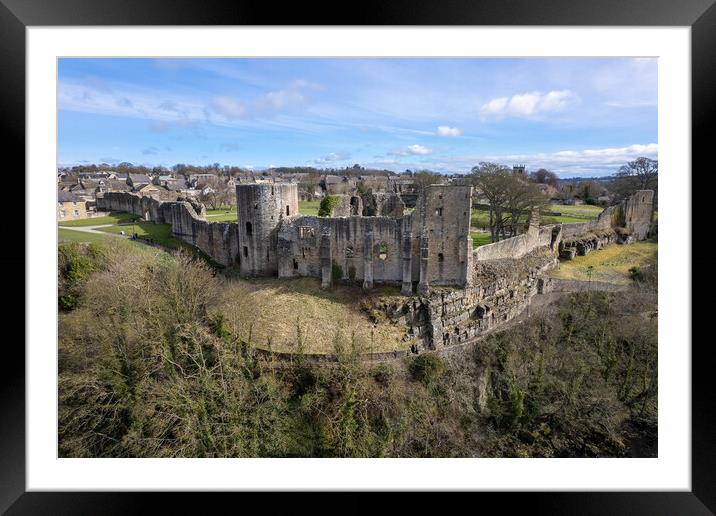 Barnard Castle Framed Mounted Print by Apollo Aerial Photography