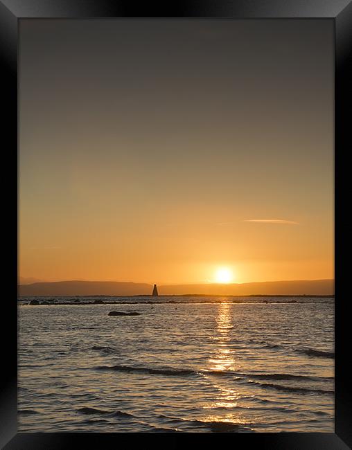 West Coast Sunset Framed Print by Sam Smith