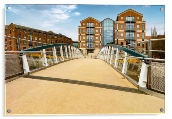David Oluwale Bridge Leeds  Acrylic by Glen Allen