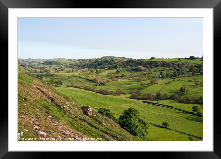 Dovedale Derbyshire Framed Mounted Print by Kevin Round