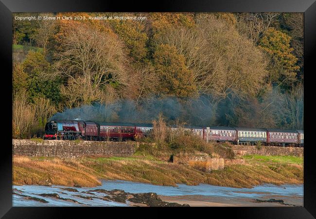LMS 6233 Duchess of Sutherland at Purton Framed Print by Steve H Clark
