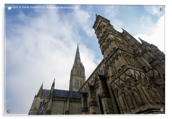Majestic Beauty of Salisbury Cathedral Acrylic by Derek Daniel