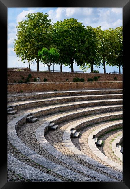 Medici Fortress Amphitheater in Siena, Italy Framed Print by Dietmar Rauscher