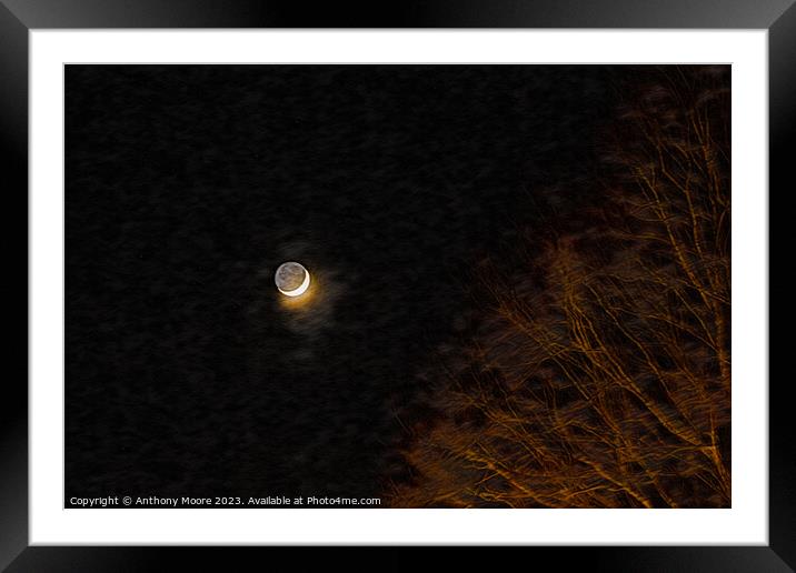 A New Moons Promise Framed Mounted Print by Anthony Moore