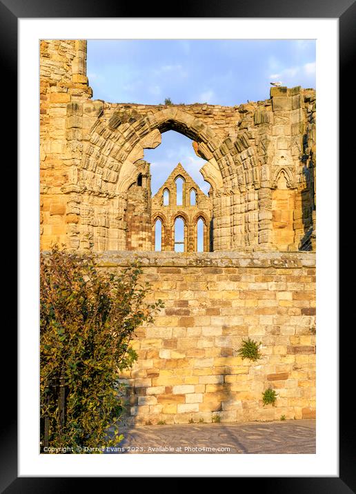 Whitby Abbey Wall Framed Mounted Print by Darrell Evans