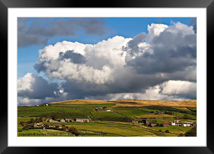 Big Sky Over Pecket Well Framed Mounted Print by Sandra Pledger