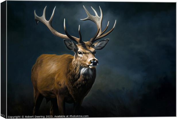 Wild Majesty Canvas Print by Robert Deering