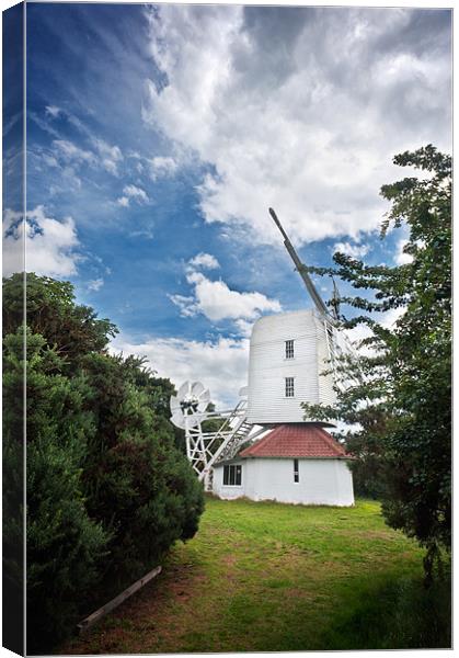Thorpness Windmill Canvas Print by Stephen Mole