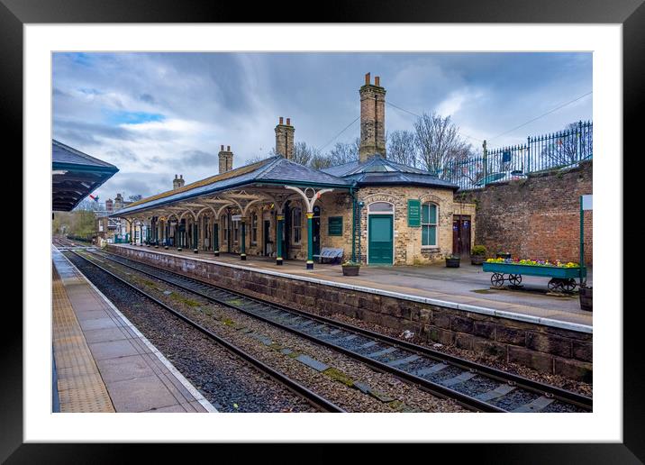 Knaresborough Railway Station Framed Mounted Print by Steve Smith