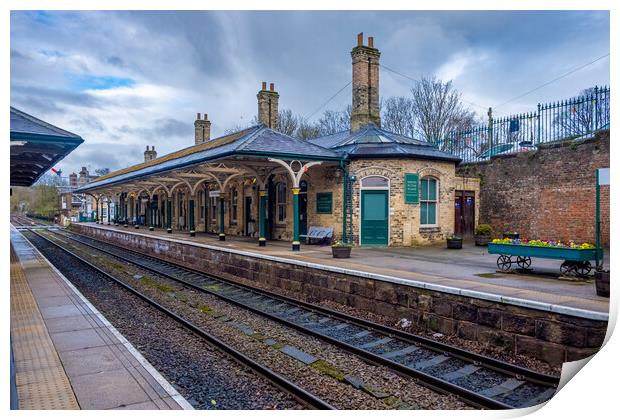 Knaresborough Railway Station Print by Steve Smith
