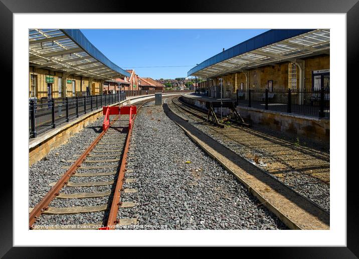 Whitby Railway Station Framed Mounted Print by Darrell Evans