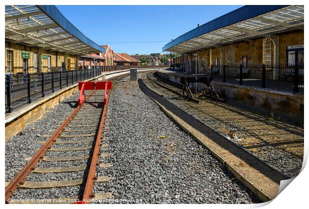 Whitby Railway Station Print by Darrell Evans