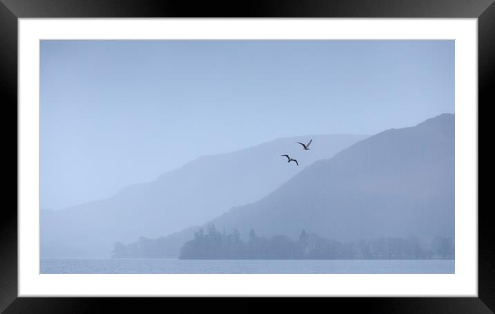 Serene  Sailing on Ullswater Framed Mounted Print by Phil Durkin DPAGB BPE4