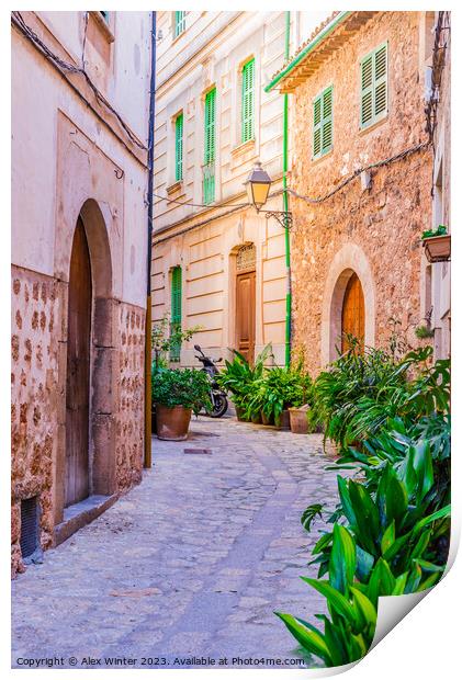Mediterranean village, Discover the Idyllic Beauty Print by Alex Winter