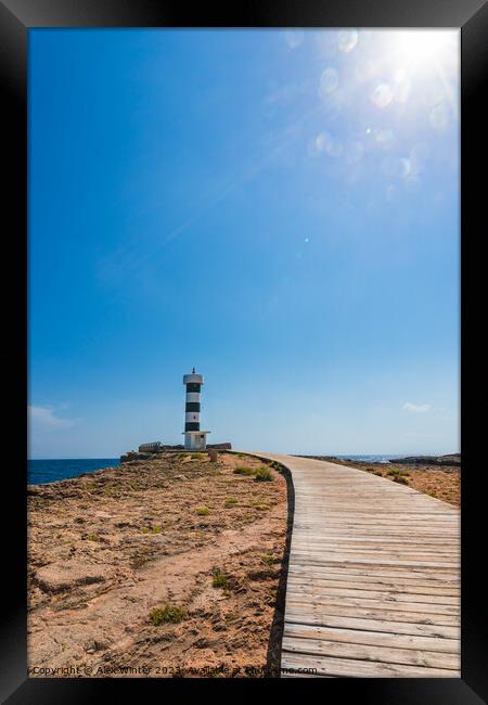 Lighthouse Sant Jordi Framed Print by Alex Winter