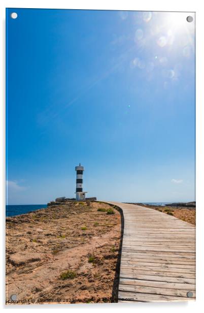 Lighthouse Sant Jordi Acrylic by Alex Winter