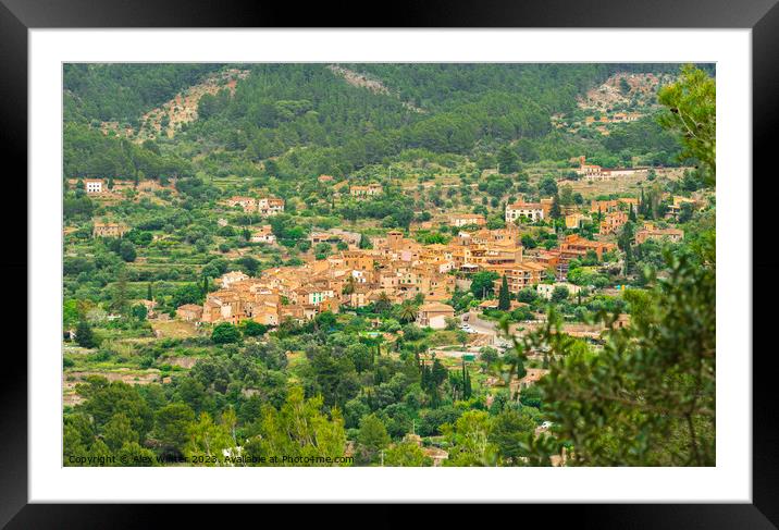 Majorca Spain Fornalutx Framed Mounted Print by Alex Winter