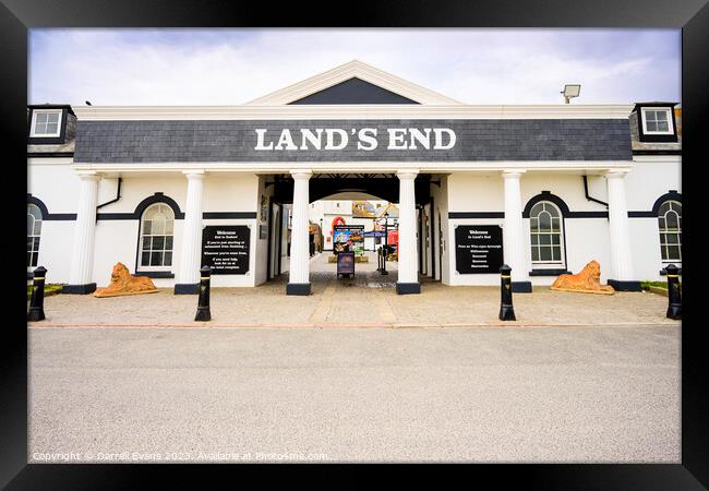 Land's End Framed Print by Darrell Evans