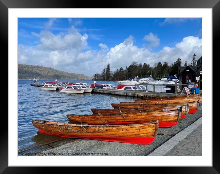 Bowness on Windemere  Framed Mounted Print by David Thompson