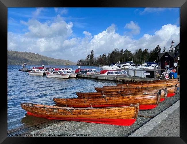 Bowness on Windemere  Framed Print by David Thompson
