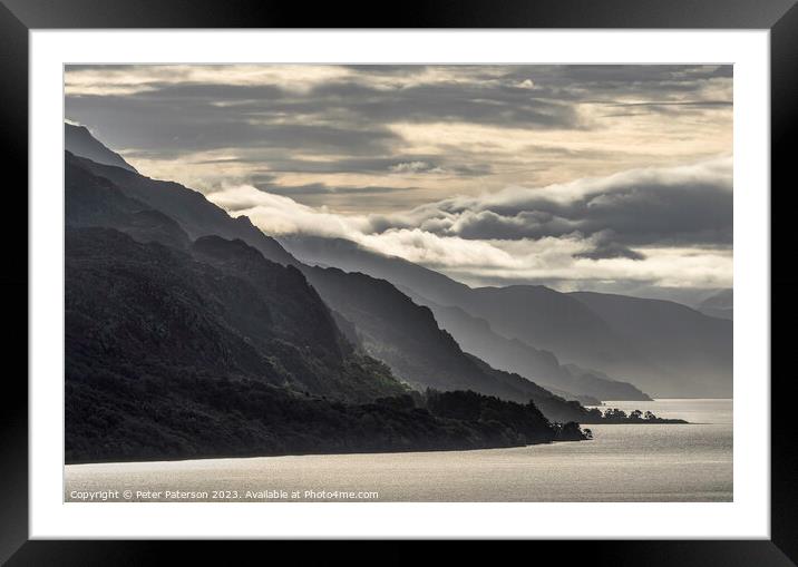 Loch Maree Morning Framed Mounted Print by Peter Paterson