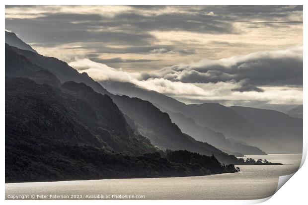Loch Maree Morning Print by Peter Paterson