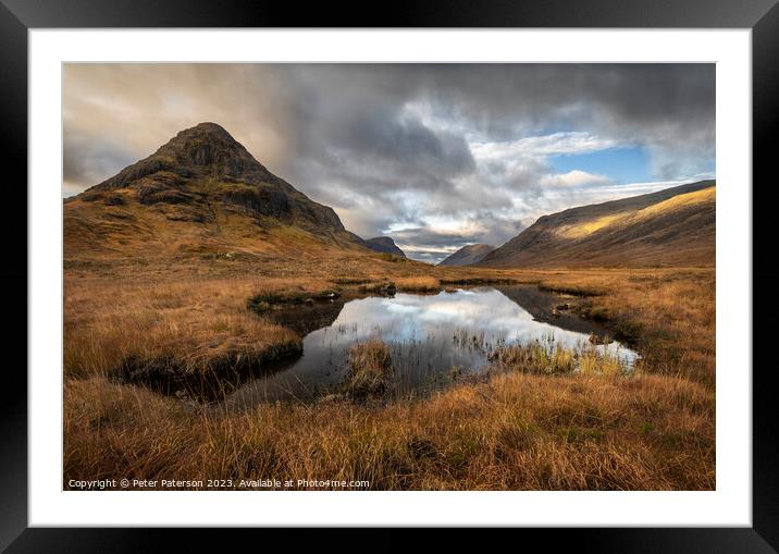 Autumn in Glen Coe Scotland Framed Mounted Print by Peter Paterson