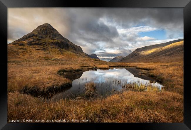 Autumn in Glen Coe Scotland Framed Print by Peter Paterson