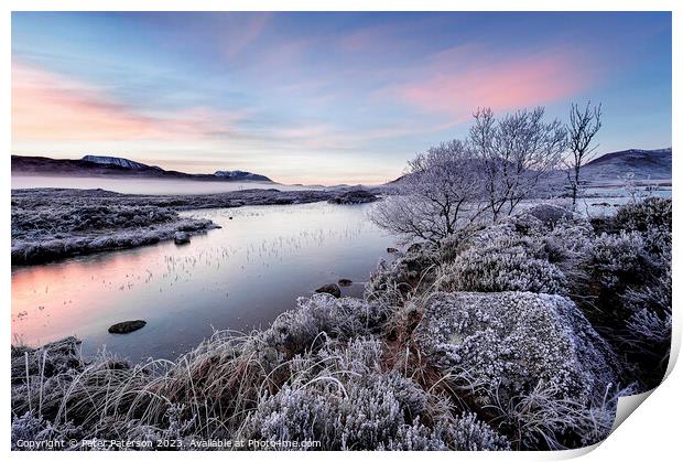  "Stunning Sunrise at Rannoch Moor" Print by Peter Paterson