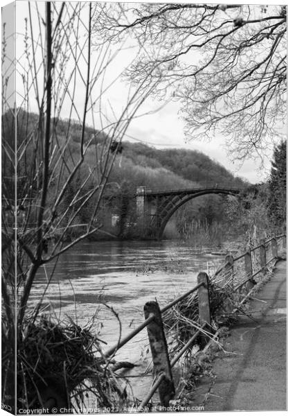 Walk towards the Iron Bridge Canvas Print by Chris Haynes