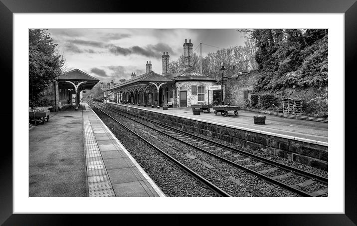 The Timeless Elegance of Knaresborough Station Framed Mounted Print by Tim Hill