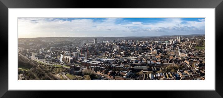 Sheffield City Views Framed Mounted Print by Apollo Aerial Photography