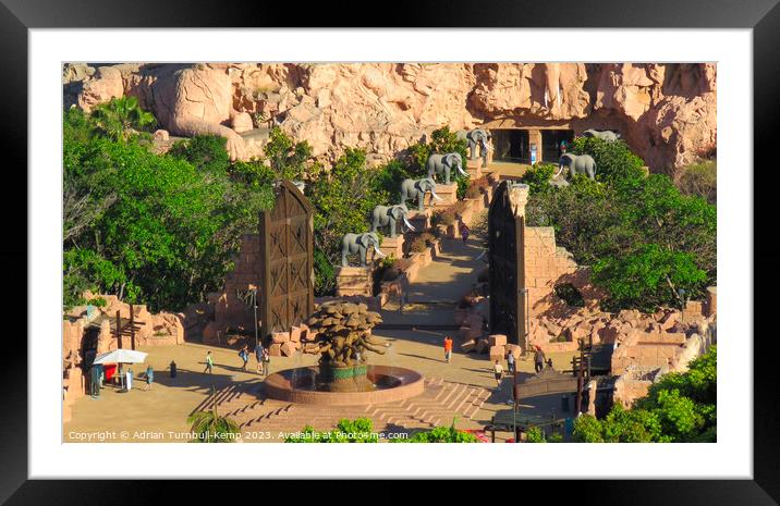 Aerial view of the Bridge of Time, Lost City Framed Mounted Print by Adrian Turnbull-Kemp