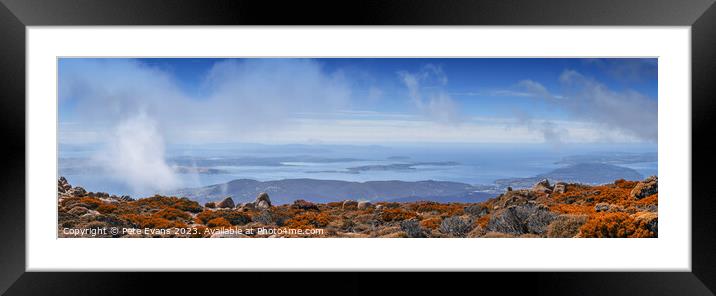 Top of Tasmania Framed Mounted Print by Pete Evans